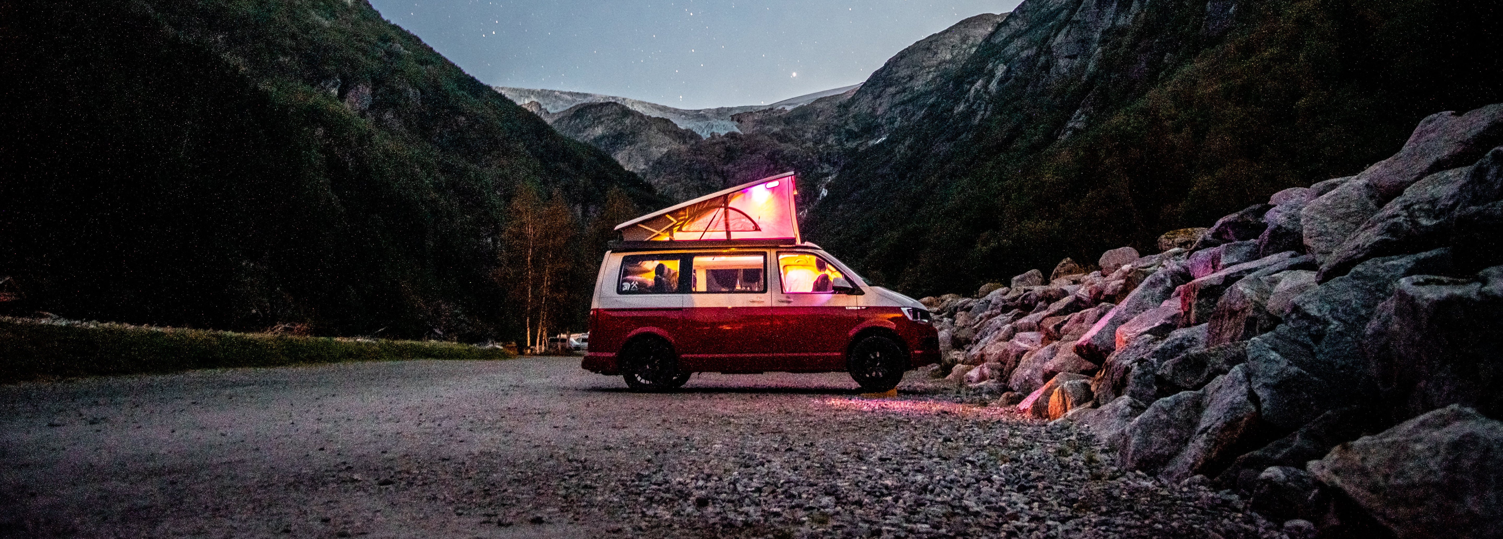 Schlafen im Kleinbus